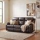 Yerba Dark Brown 81" Double Lay Flat Reclining Sofa