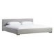Zest Light Gray Queen Upholstered Panel Bed