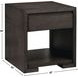 Evan Brown Square End Table