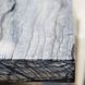 Linea Black Forest Marble And Textured Graphite Metal Desk