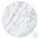 Stellan White And Gray Marble Top Side Table