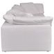 Clay Cream White Performance Fabric 3 Piece Modular Sectional with Pillows
