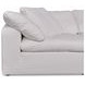 Clay Cream White Performance Fabric 3 Piece Modular Sectional with Pillows