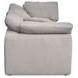 Clay Light Gray Performance Fabric 3 Piece Modular Sectional with Pillows
