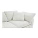 Clay Coastside Sand Performance Fabric 3 Piece Modular Sectional with Pillows