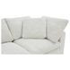 Terra Coastside Sand Performance Fabric 3 Piece Modular Sectional with Pillows