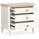 Echo Isles Sea Pearl and Driftwood 3 Drawer Nightstand with USB Charging