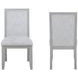 Fiona Mist Gray Upholstered Dining Side Chair Set of 2