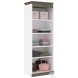 Orion White And Walnut Grey 30" Shelving Unit