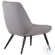 Astrid Gray Velvet Accent Chair