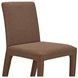 Monte Brown Performance Fabric Upholstered Dining Chair Set of 2