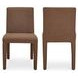 Monte Brown Performance Fabric Upholstered Dining Chair Set of 2