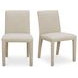 Monte Beige Performance Fabric Upholstered Dining Chair Set of 2