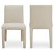 Monte Beige Performance Fabric Upholstered Dining Chair Set of 2