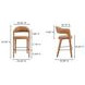 Martens Brown Leather Upholstered Bar Stool