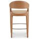 Martens Brown Leather Upholstered Bar Stool