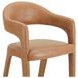 Martens Brown Leather Upholstered Bar Stool