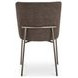 Early Dark Brown Upholstered Dining Chair Set of 2