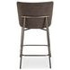 Early Dark Brown Upholstered Counter Height Stool