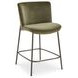 Early Green Upholstered Counter Height Stool