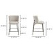 Early Beige Performance Fabric Upholstered Counter Height Stool