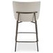 Early Beige Performance Fabric Upholstered Counter Height Stool