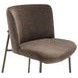 Early Dark Brown Upholstered Bar Stool