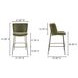 Early Green Upholstered Bar Stool