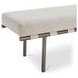 Carson Beige Performance Fabric Upholstered Dining Bench