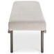 Carson Beige Performance Fabric Upholstered Dining Bench