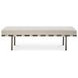 Carson Beige Performance Fabric Upholstered Dining Bench