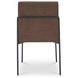Danny Dark Brown Upholstered Dining Chair Set of 2