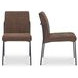 Danny Dark Brown Upholstered Dining Chair Set of 2