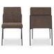 Danny Dark Brown Upholstered Dining Chair Set of 2