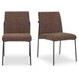 Danny Dark Brown Upholstered Dining Chair Set of 2