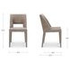 Joyce Light Brown Performance Fabric Upholstered Dining Chair Set of 2