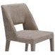 Joyce Light Brown Performance Fabric Upholstered Dining Chair Set of 2