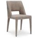 Joyce Light Brown Performance Fabric Upholstered Dining Chair Set of 2