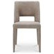 Joyce Light Brown Performance Fabric Upholstered Dining Chair Set of 2
