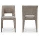 Joyce Light Brown Performance Fabric Upholstered Dining Chair Set of 2