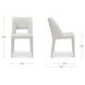 Joyce Beige Performance Fabric Upholstered Dining Chair Set of 2
