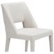 Joyce Beige Performance Fabric Upholstered Dining Chair Set of 2