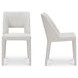 Joyce Beige Performance Fabric Upholstered Dining Chair Set of 2