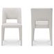 Joyce Beige Performance Fabric Upholstered Dining Chair Set of 2