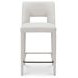 Joyce Beige Performance Fabric Upholstered Counter Height Stool