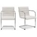 Pedro Beige Performance Fabric Upholstered Dining Chair Set of 2