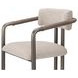 Cassidy Beige and Brown Performance Fabric Upholstered Dining Chair