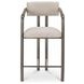 Cassidy Brown Leather Upholstered Counter Height Stool