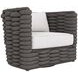 Wailea White Performance Fabric Outdoor Swivel Chair