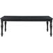 Odessa Black 66" Extendable Rectangular Dining Table